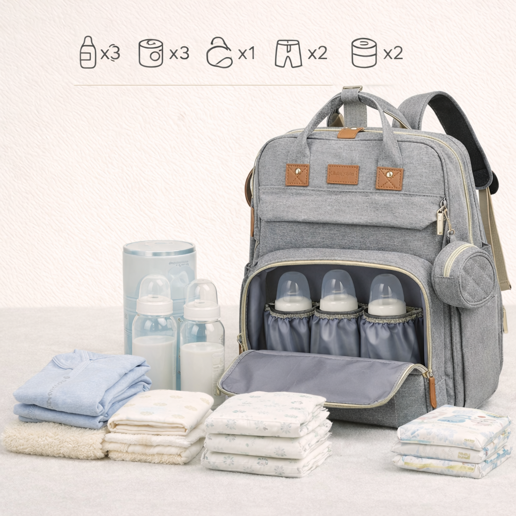 Zaino Fasciatoio 3-in-1 con Lettino Integrato